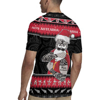 New Zealand Santa Tiki Christmas Rugby Jersey Meri Kirihimete