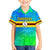 Personalised Solomon Islands Choiseul Province Day Kid Hawaiian Shirt Sea Turtle Tribal Pattern LT05 Kid Blue - Polynesian Pride