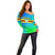Personalised Solomon Islands Choiseul Province Day Off Shoulder Sweater Sea Turtle Tribal Pattern LT05 - Polynesian Pride