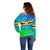 Personalised Solomon Islands Choiseul Province Day Off Shoulder Sweater Sea Turtle Tribal Pattern LT05 - Polynesian Pride