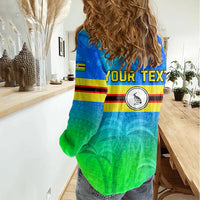 Personalised Solomon Islands Choiseul Province Day Women Casual Shirt Sea Turtle Tribal Pattern LT05 - Polynesian Pride