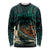 Personalised New Zealand Tamaki Herenga Waka Festival Long Sleeve Shirt Maori Pattern LT05 Unisex Dark Turquoise - Polynesian Pride