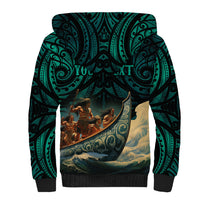 Personalised New Zealand Tamaki Herenga Waka Festival Sherpa Hoodie Maori Pattern LT05 - Polynesian Pride
