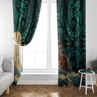 New Zealand Tamaki Herenga Waka Festival Window Curtain Maori Pattern LT05 - Polynesian Pride