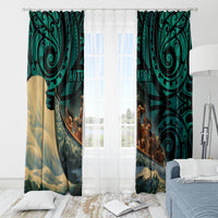 New Zealand Tamaki Herenga Waka Festival Window Curtain Maori Pattern LT05 - Polynesian Pride