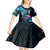 Personalised FSM Culture Day Kid Short Sleeve Dress Tropical Flowers Tribal Pattern LT05 - Polynesian Pride