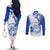 Personalised Northern Mariana Islands Commonwealth Day Couples Matching Off The Shoulder Long Sleeve Dress and Long Sleeve Button Shirt Simple Style LT05 - Polynesian Pride