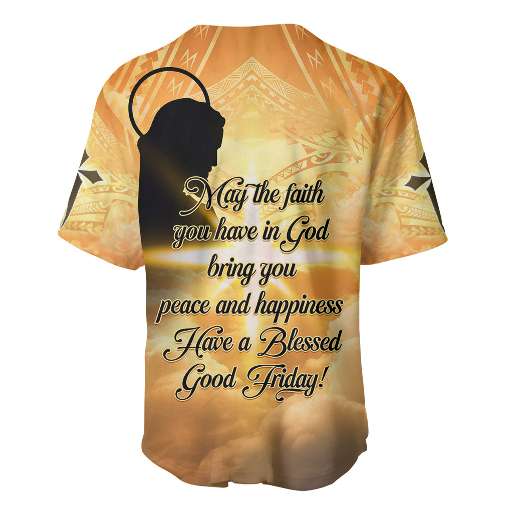 Happy Good Friday Baseball Jersey God Will Bless You LT05 - Polynesian Pride
