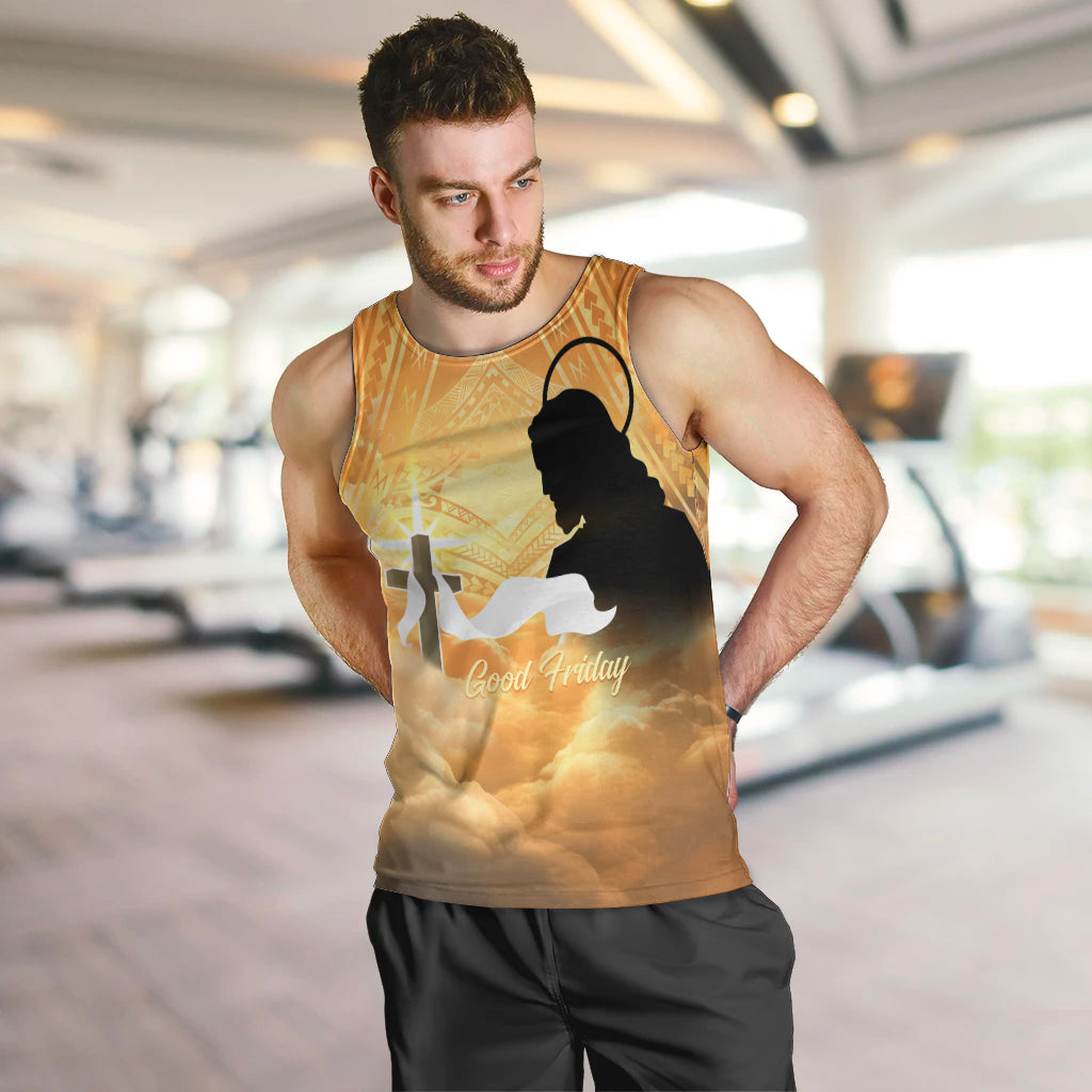 Happy Good Friday Men Tank Top God Will Bless You LT05 Gold - Polynesian Pride