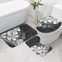 Polynesia Romantic Valentine Bathroom Set Sea Turtle Couple With Black Plumeria