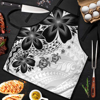 Polynesia Romantic Valentine Apron Sea Turtle Couple With White Plumeria