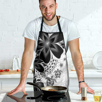 Polynesia Romantic Valentine Apron Sea Turtle Couple With White Plumeria