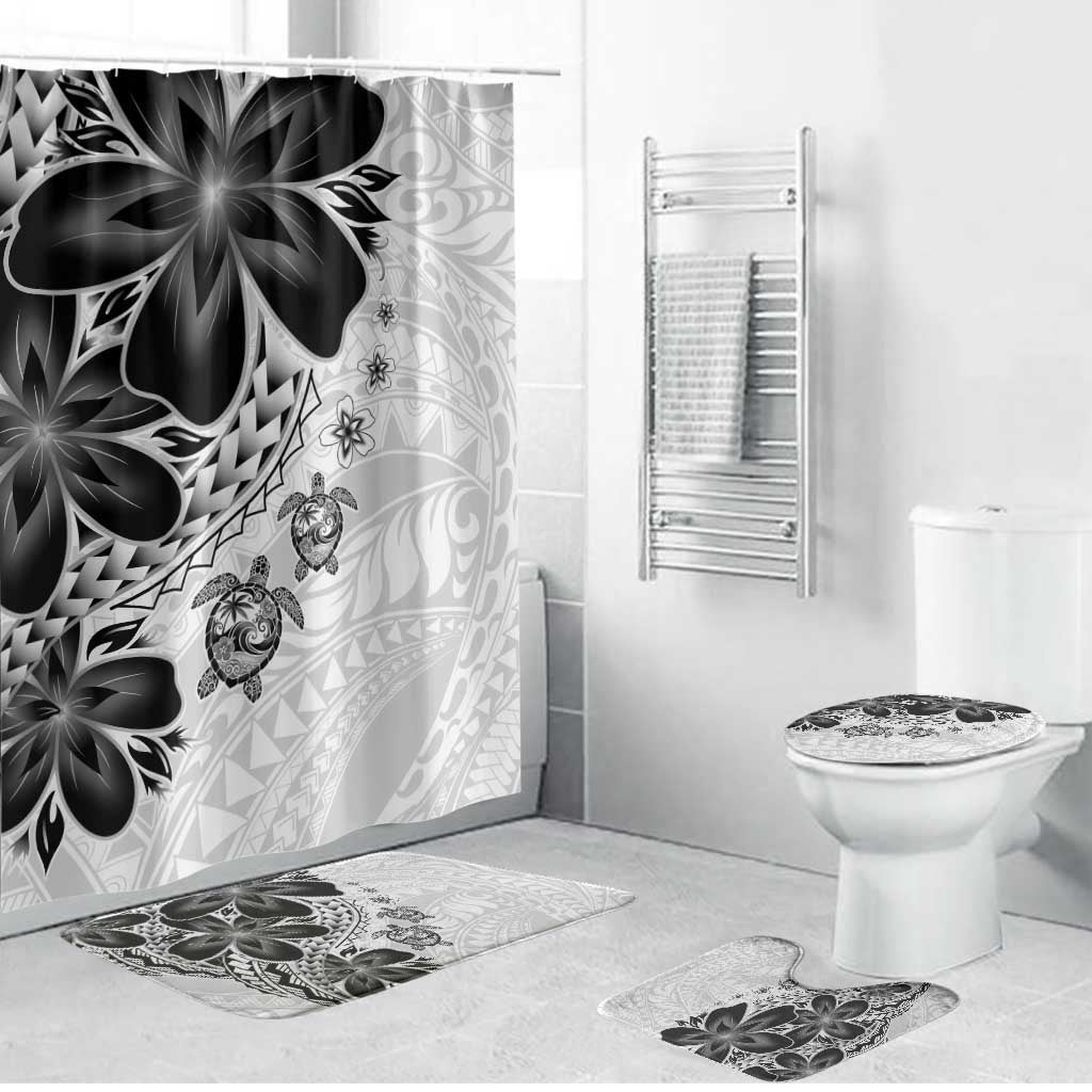 Polynesia Romantic Valentine Bathroom Set Sea Turtle Couple With White Plumeria