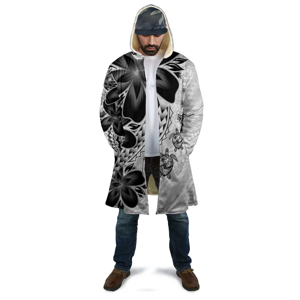 Polynesia Romantic Valentine Cloak Sea Turtle Couple With White Plumeria