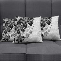 Polynesia Romantic Valentine Pillow Cover Sea Turtle Couple With White Plumeria