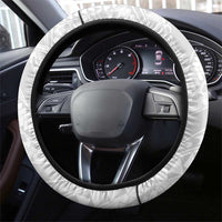 Polynesia Romantic Valentine Steering Wheel Cover Sea Turtle Couple With White Plumeria