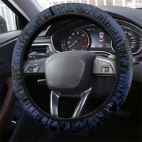 Polynesia Romantic Valentine Steering Wheel Cover Sea Turtle Couple With Purple Gradient Plumeria