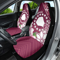 Cook Island Mangaia Gospel Day Car Seat Cover Floral Tribal Pattern