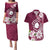 Personalised Cook Island Mangaia Gospel Day Couples Matching Puletasi and Hawaiian Shirt Floral Tribal Pattern