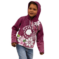 Personalised Cook Island Mangaia Gospel Day Kid Hoodie Floral Tribal Pattern