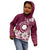 Personalised Cook Island Mangaia Gospel Day Kid Hoodie Floral Tribal Pattern