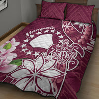 Cook Island Mangaia Gospel Day Quilt Bed Set Floral Tribal Pattern