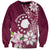 Personalised Cook Island Mangaia Gospel Day Sweatshirt Floral Tribal Pattern