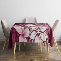 Cook Island Mangaia Gospel Day Tablecloth Floral Tribal Pattern