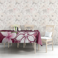 Cook Island Mangaia Gospel Day Tablecloth Floral Tribal Pattern