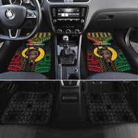Vanuatu 45th Anniversary Independence Day Car Mats Melanesian Warrior With Sand Drawing Pattern LT05