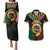Vanuatu 45th Anniversary Independence Day Couples Matching Puletasi and Hawaiian Shirt Melanesian Warrior With Sand Drawing Pattern LT05