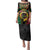 Vanuatu 45th Anniversary Independence Day Family Matching Puletasi and Hawaiian Shirt Melanesian Warrior With Sand Drawing Pattern LT05