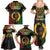 Vanuatu 44th Anniversary Independence Day Family Matching Summer Maxi Dress and Hawaiian Shirt Melanesian Warrior With Sand Drawing Pattern