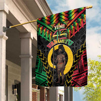 Vanuatu 45th Anniversary Independence Day Garden Flag Melanesian Warrior With Sand Drawing Pattern LT05