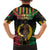Vanuatu 44th Anniversary Independence Day Kid Hawaiian Shirt Melanesian Warrior With Sand Drawing Pattern