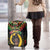 Vanuatu 44th Anniversary Independence Day Luggage Cover Melanesian Warrior With Sand Drawing Pattern