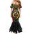 Vanuatu 45th Anniversary Independence Day Mermaid Dress Melanesian Warrior With Sand Drawing Pattern LT05