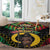 Vanuatu 44th Anniversary Independence Day Round Carpet Melanesian Warrior With Sand Drawing Pattern