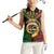 Vanuatu 45th Anniversary Independence Day Women Sleeveless Polo Shirt Melanesian Warrior With Sand Drawing Pattern LT05