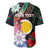 Personalised Vanuatu Shefa Day Baseball Jersey Floral Pattern