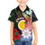 Personalised Vanuatu Shefa Day Family Matching Long Sleeve Bodycon Dress and Hawaiian Shirt Floral Pattern