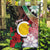 Vanuatu Shefa Day Garden Flag Floral Pattern