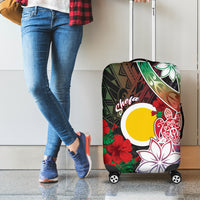 Vanuatu Shefa Day Luggage Cover Floral Pattern LT05 - Polynesian Pride