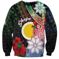 Personalised Vanuatu Shefa Day Sweatshirt Floral Pattern