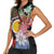 Personalised Vanuatu Shefa Day Women Sleeveless Polo Shirt Floral Pattern