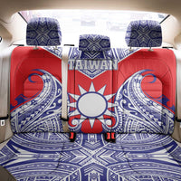 Taiwan Back Car Seat Cover Austronesian Tribal Tattoo Red - Polynesian Pride