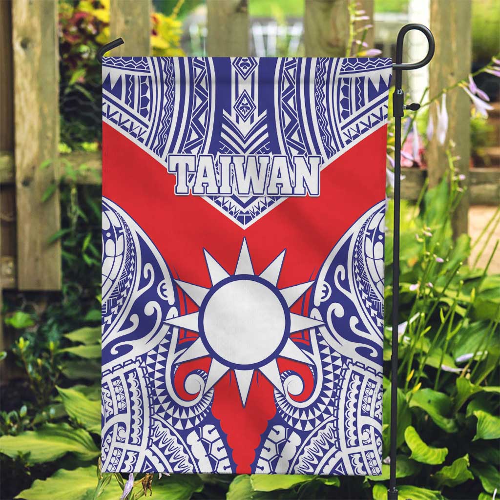 Taiwan Garden Flag Austronesian Tribal Tattoo Red - Polynesian Pride