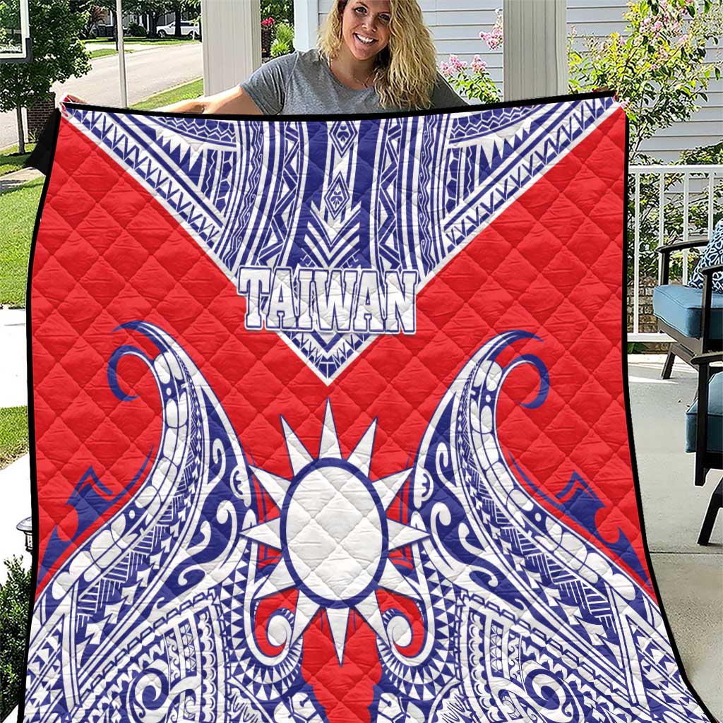 Taiwan Quilt Austronesian Tribal Tattoo Red LT05 Red - Polynesian Pride