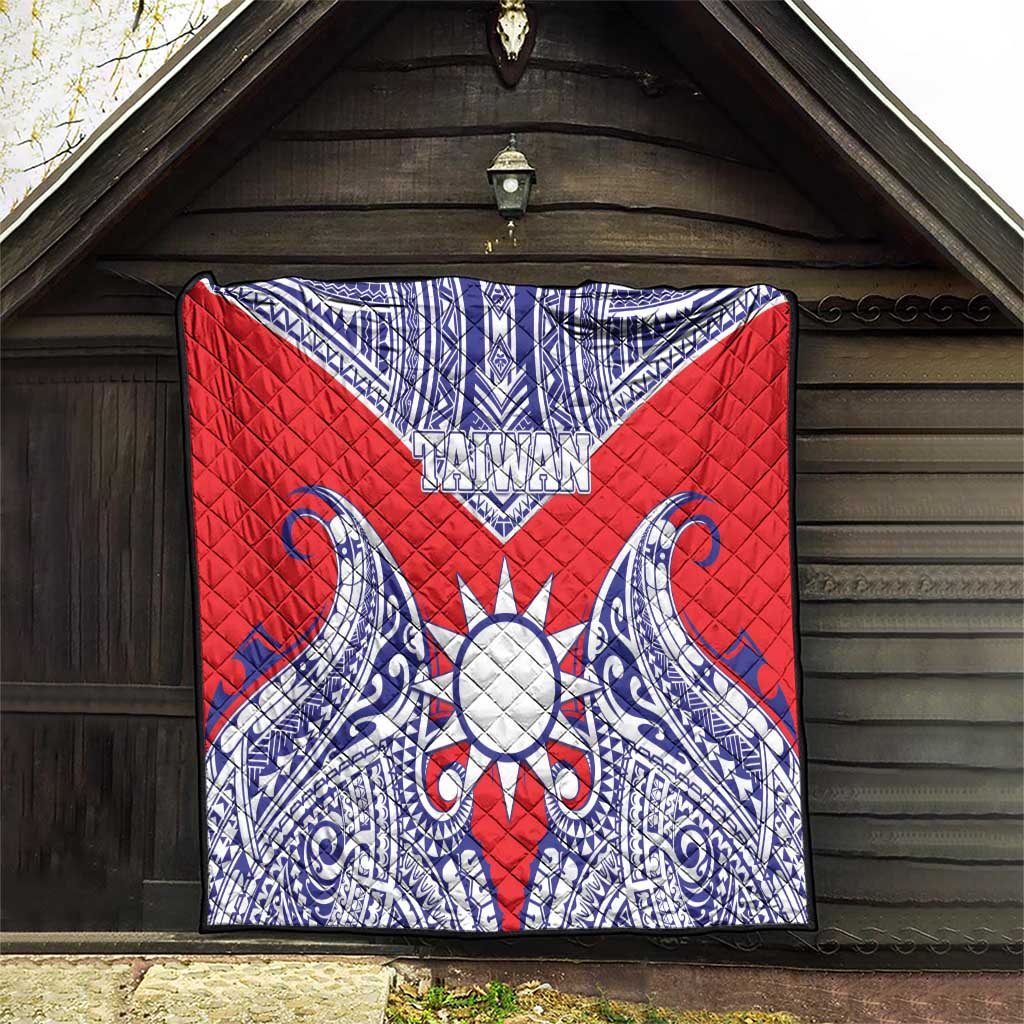 Taiwan Quilt Austronesian Tribal Tattoo Red - Polynesian Pride