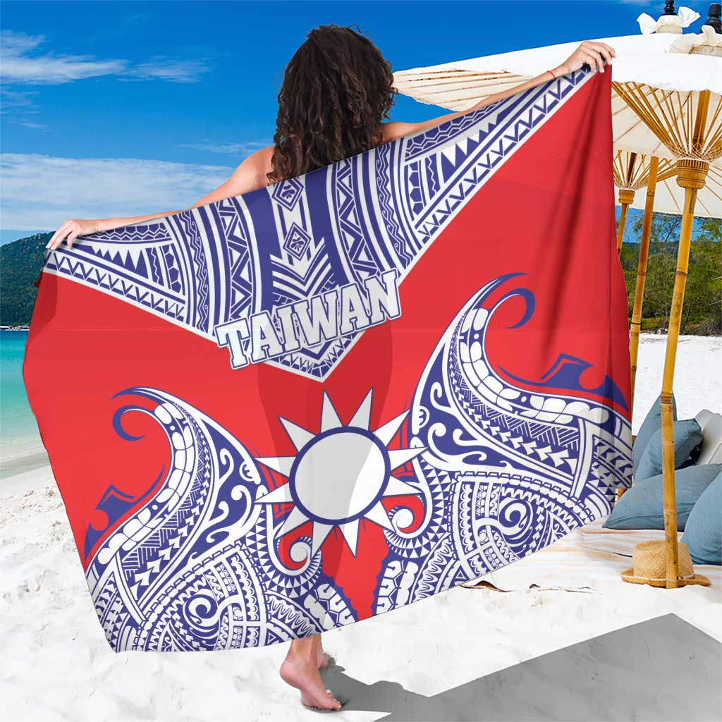 Taiwan Sarong Austronesian Tribal Tattoo Red LT05 One Size 44 x 66 inches Red - Polynesian Pride